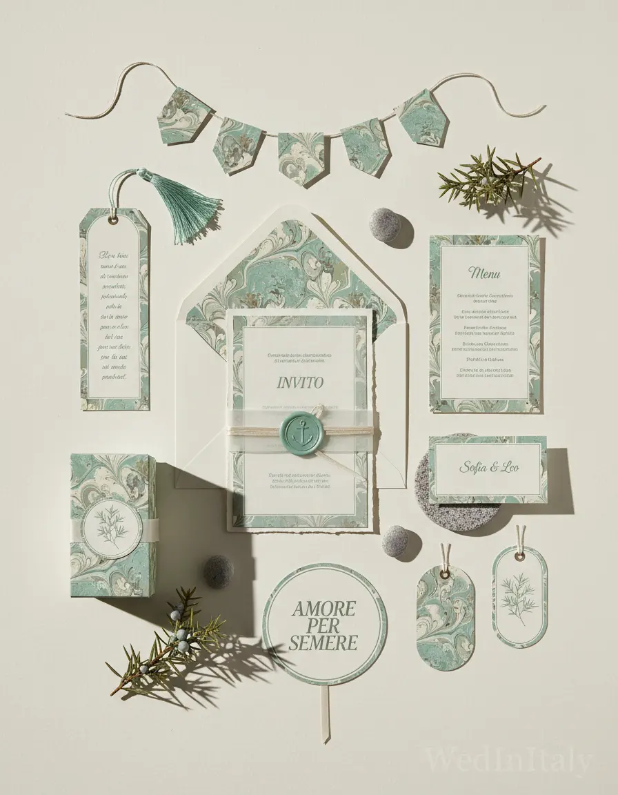 Marmorizzato — Costa Smeralda wedding kit