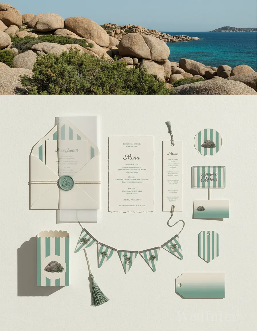 Righe — Costa Smeralda wedding kit