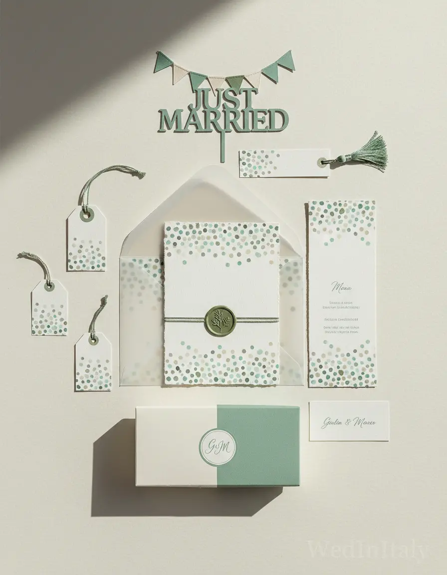 Pois dipinti — Costa Smeralda wedding kit