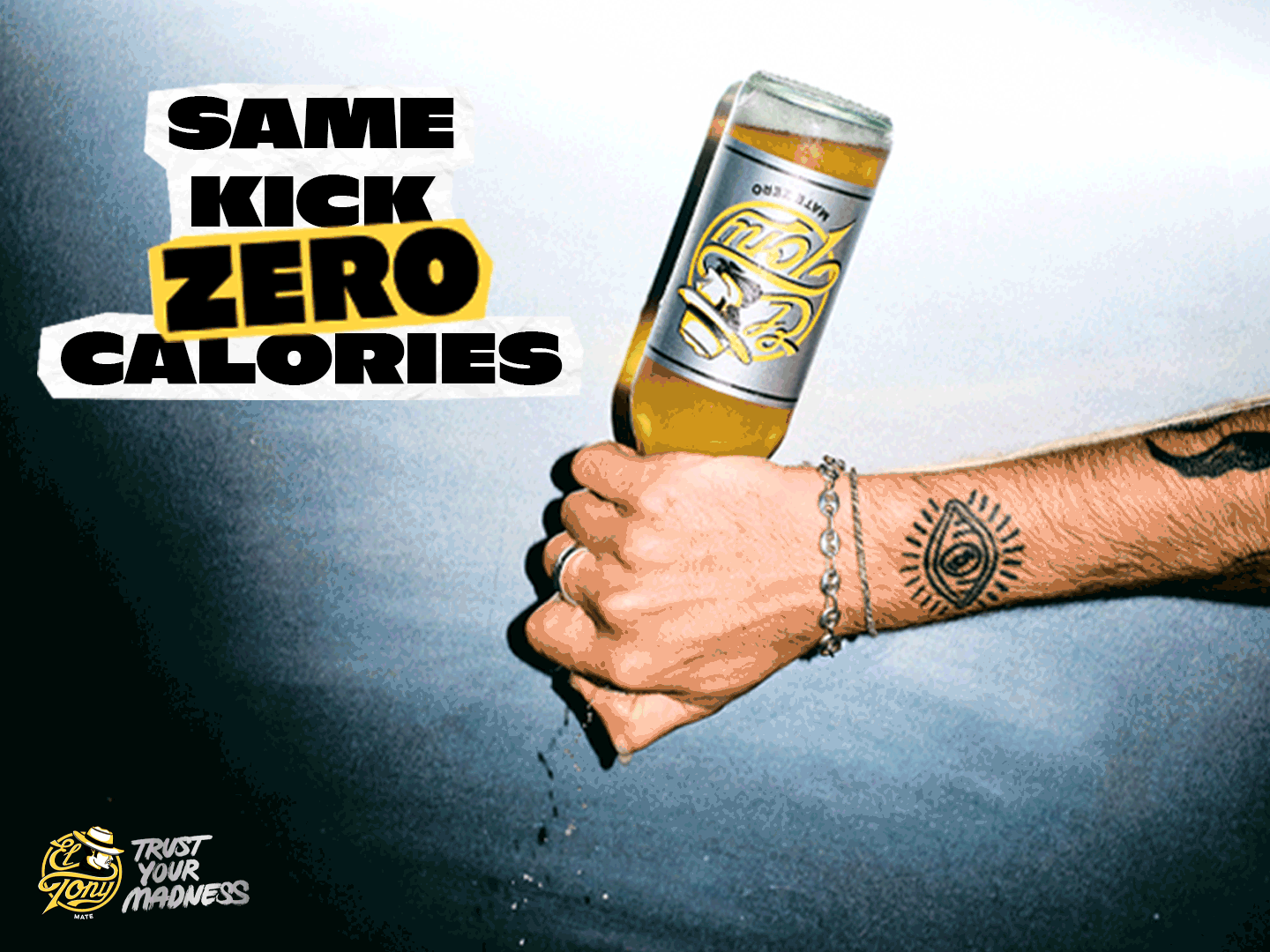 El Tony Mate Zero Werbung