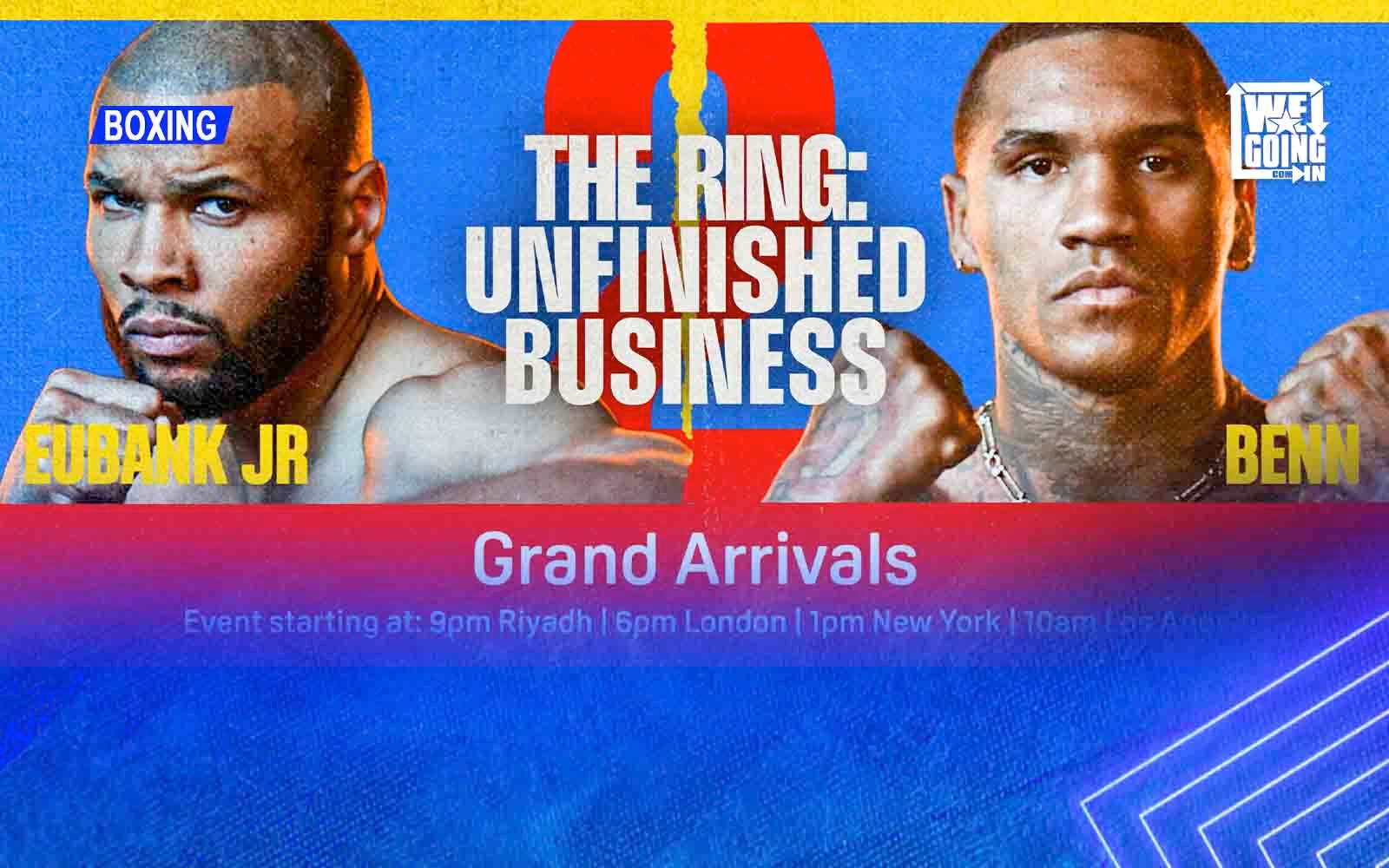 Chris Eubank Jr. vs Conor 2 | LIVE GRAND ARRIVALS