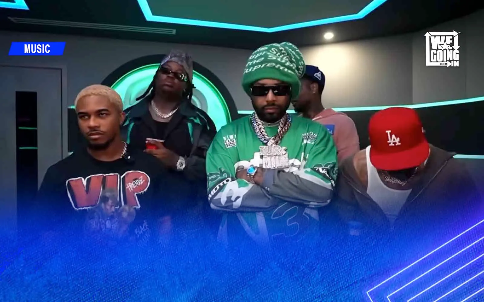DeenTheGreat & Adrien Broner Get in the Studio with Icewear Vezzo & Hitmaka!