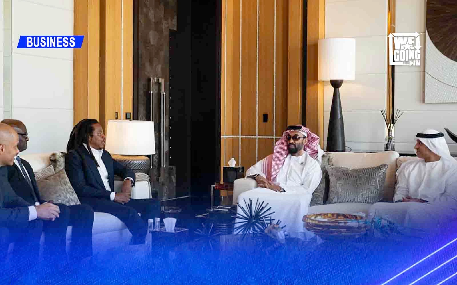 Jay-Z Met With Sheikh Tahnoon bin Zayed Al Nahyan of Abu Dhabi.