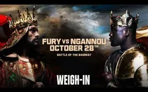 TYSON FURY VS. FRANCIS NGANNOU WEIGH IN LIVESTREAM