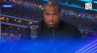 "DUBOIS DOESN'T LIKE ME!" Fabio Wardley and Daniel Dubois sit beside Simon Jordan as they faceoff