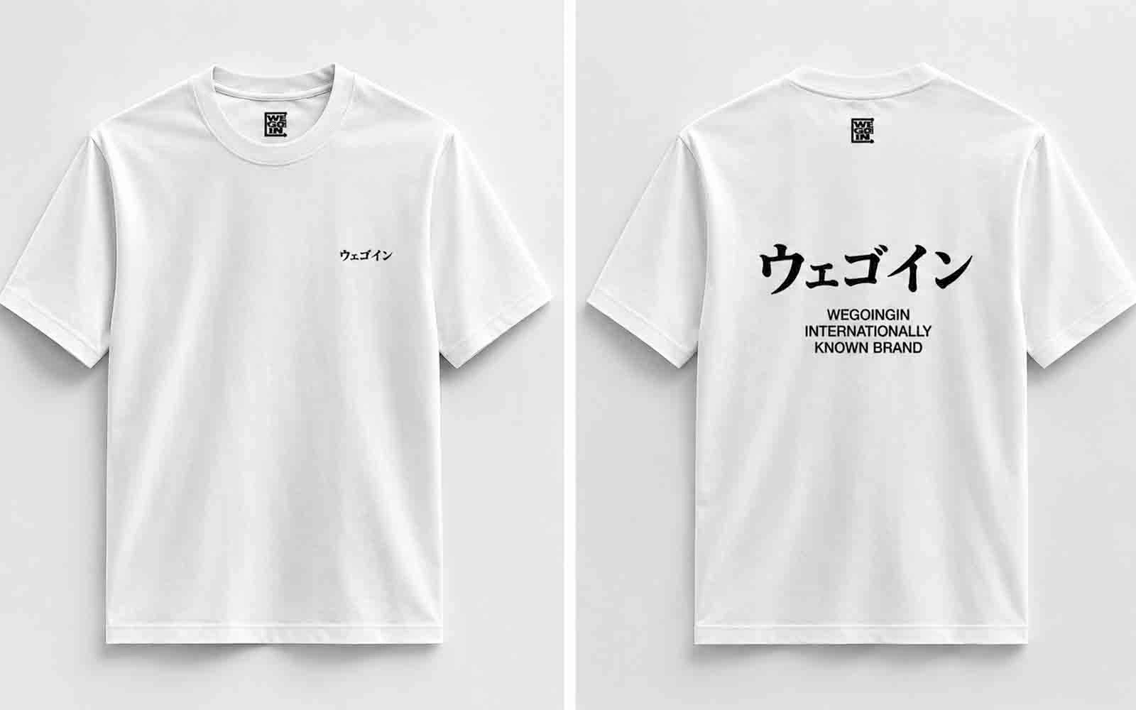 WGI Japanese Edition T-Shirt White & Black