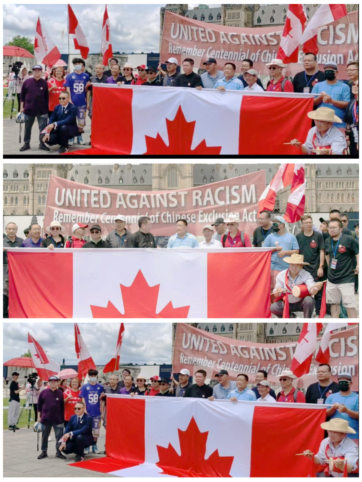 加拿大排華法百年反思集會遊行2023，6，24號在渥太華國會山廣場舉行 ! 