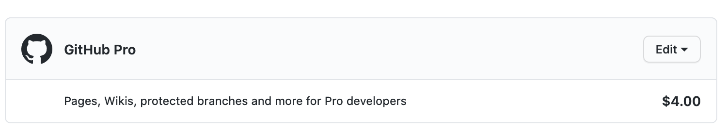 GitHub Pro