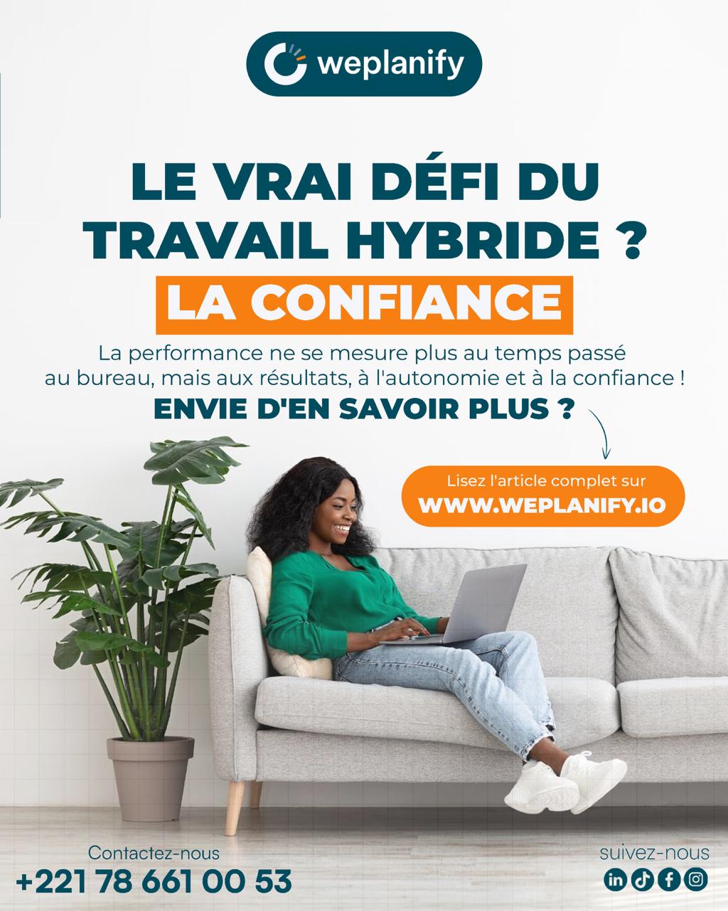 Le Télétravail n'est pas le sujet.