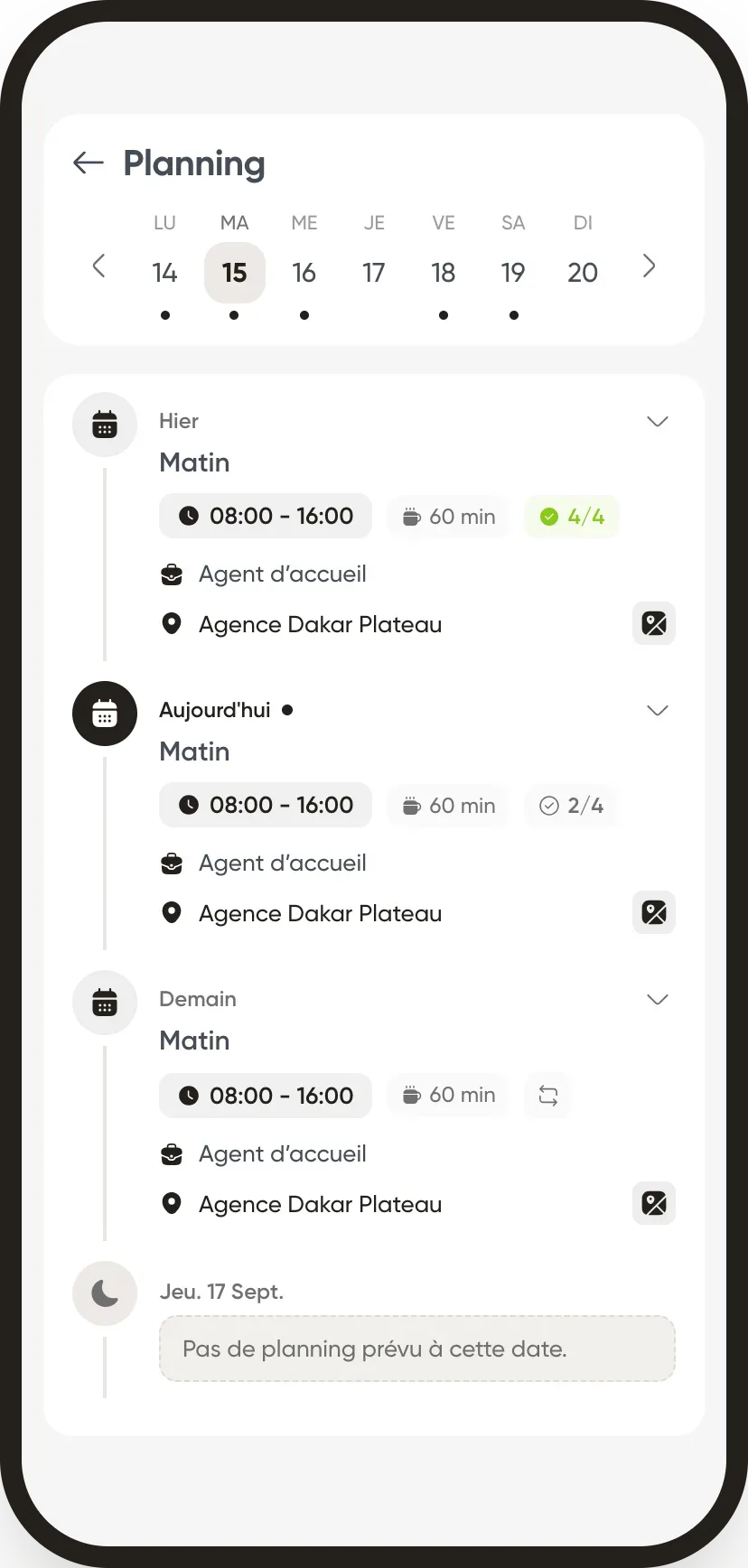 La semaine de l'employé