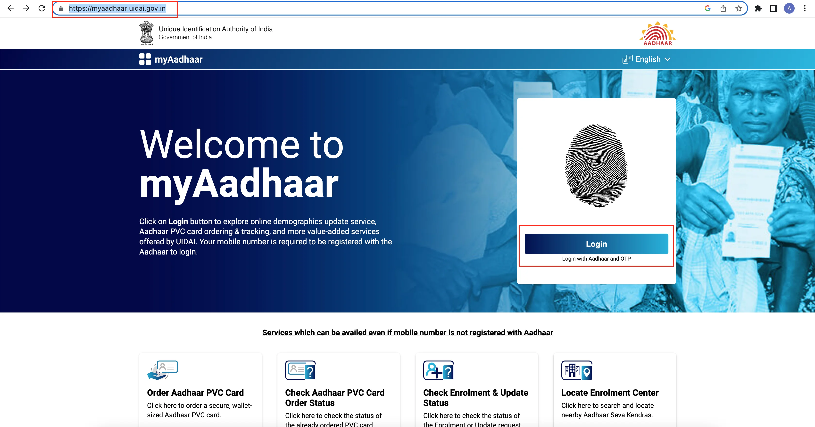 MyAadhaar Portal login - Whatnewtrends