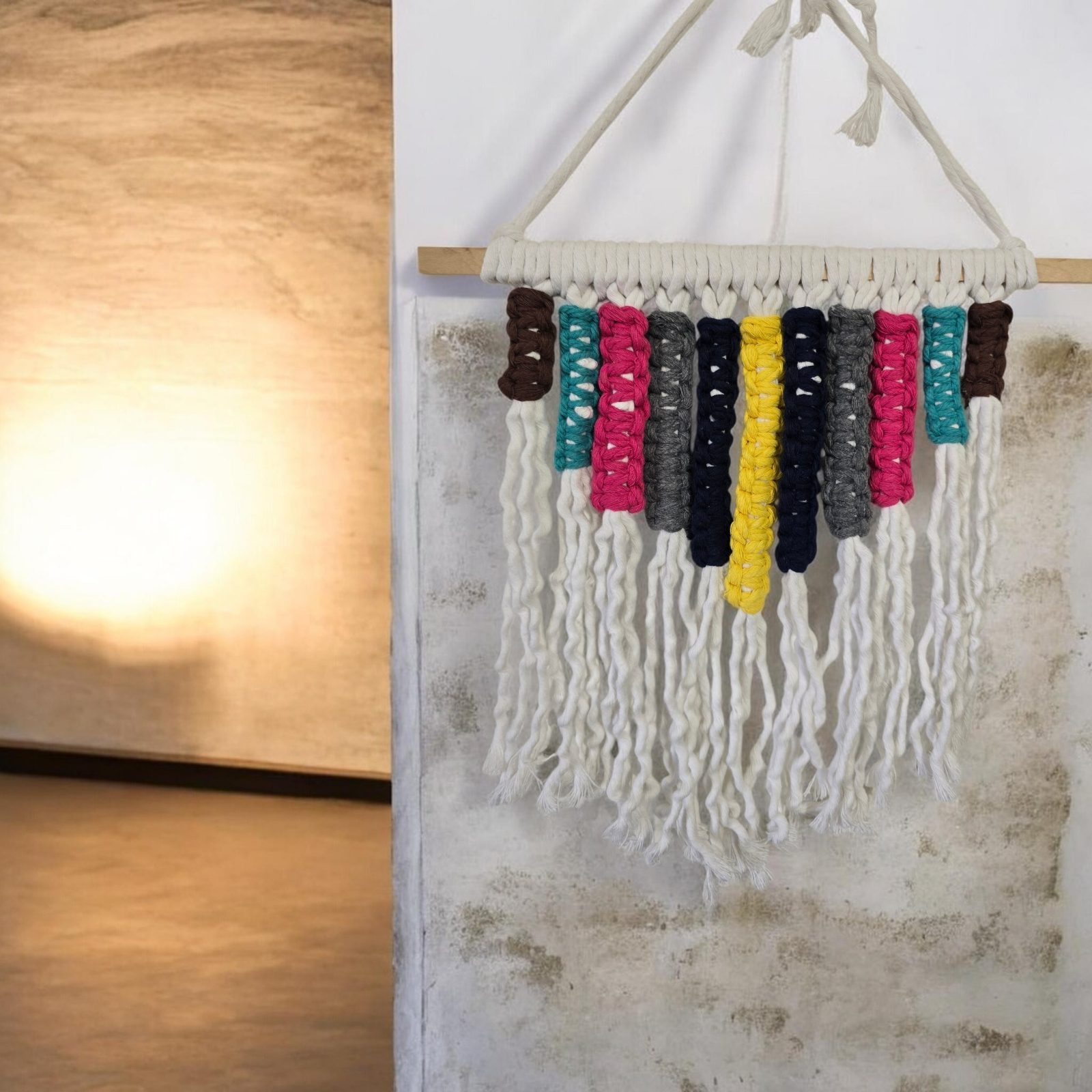 🤍Tapiz Artesanal en Macramé 
