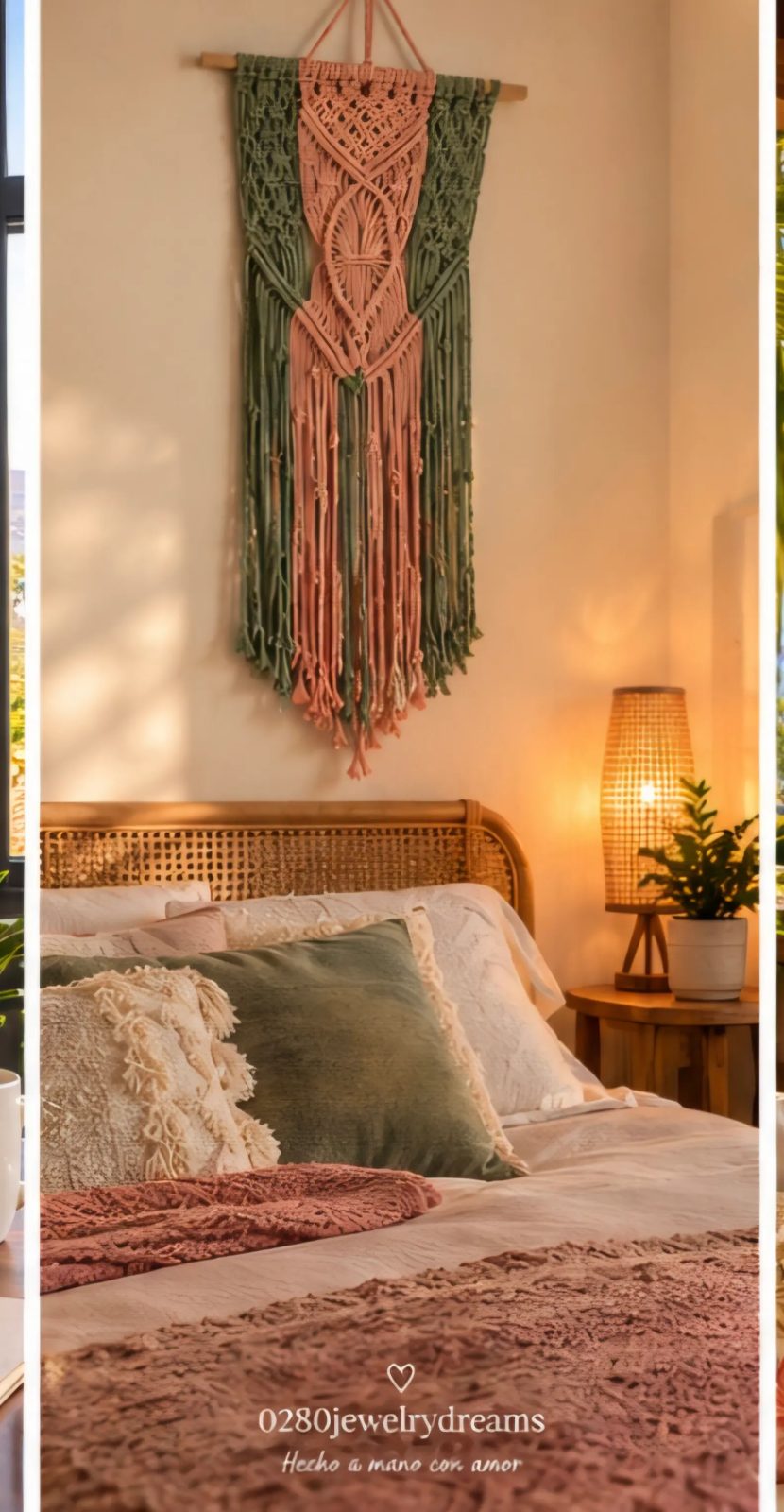 Tapiz Artesanal en Macramé  2
