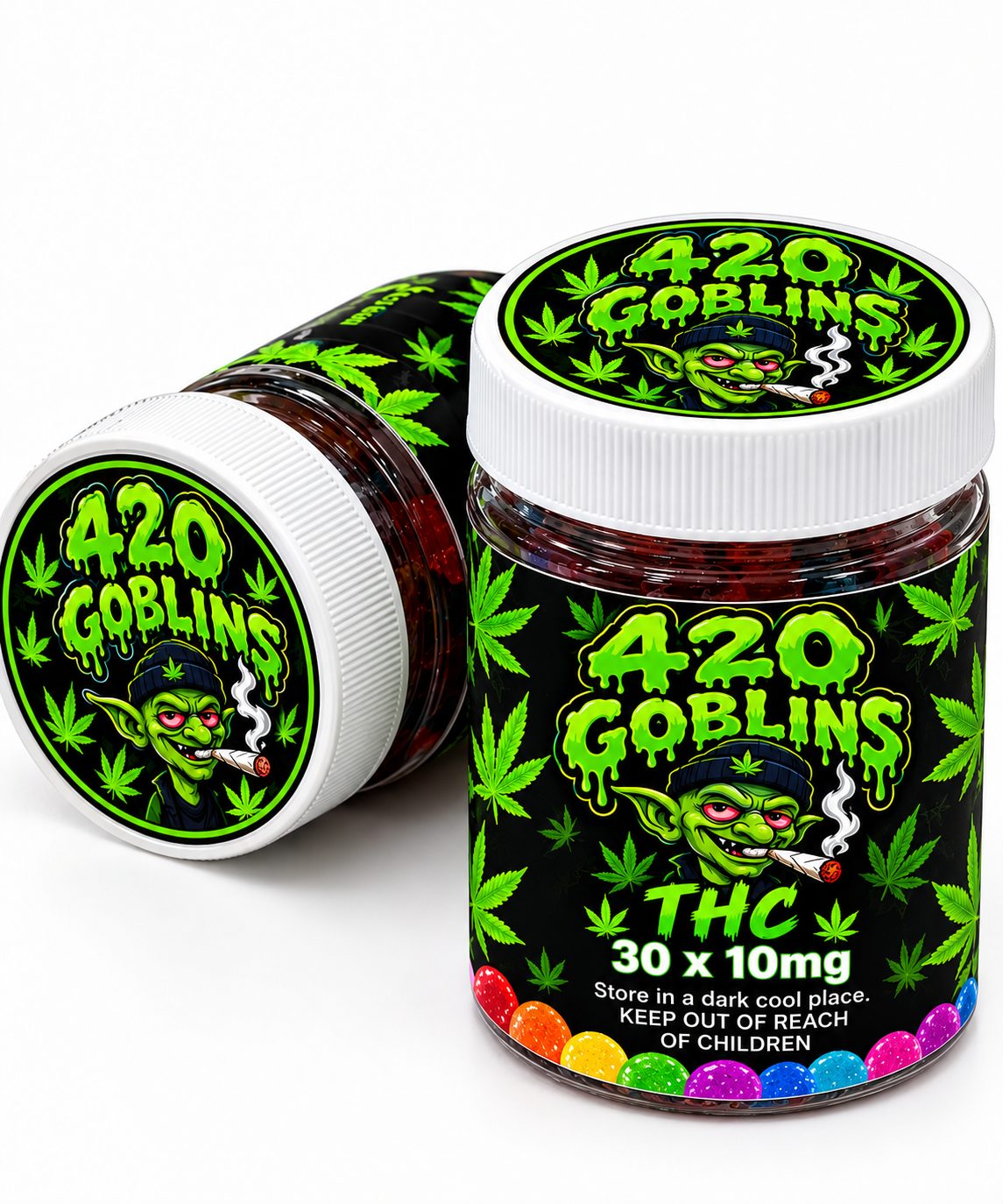 30× THC gummys (10mg Each)