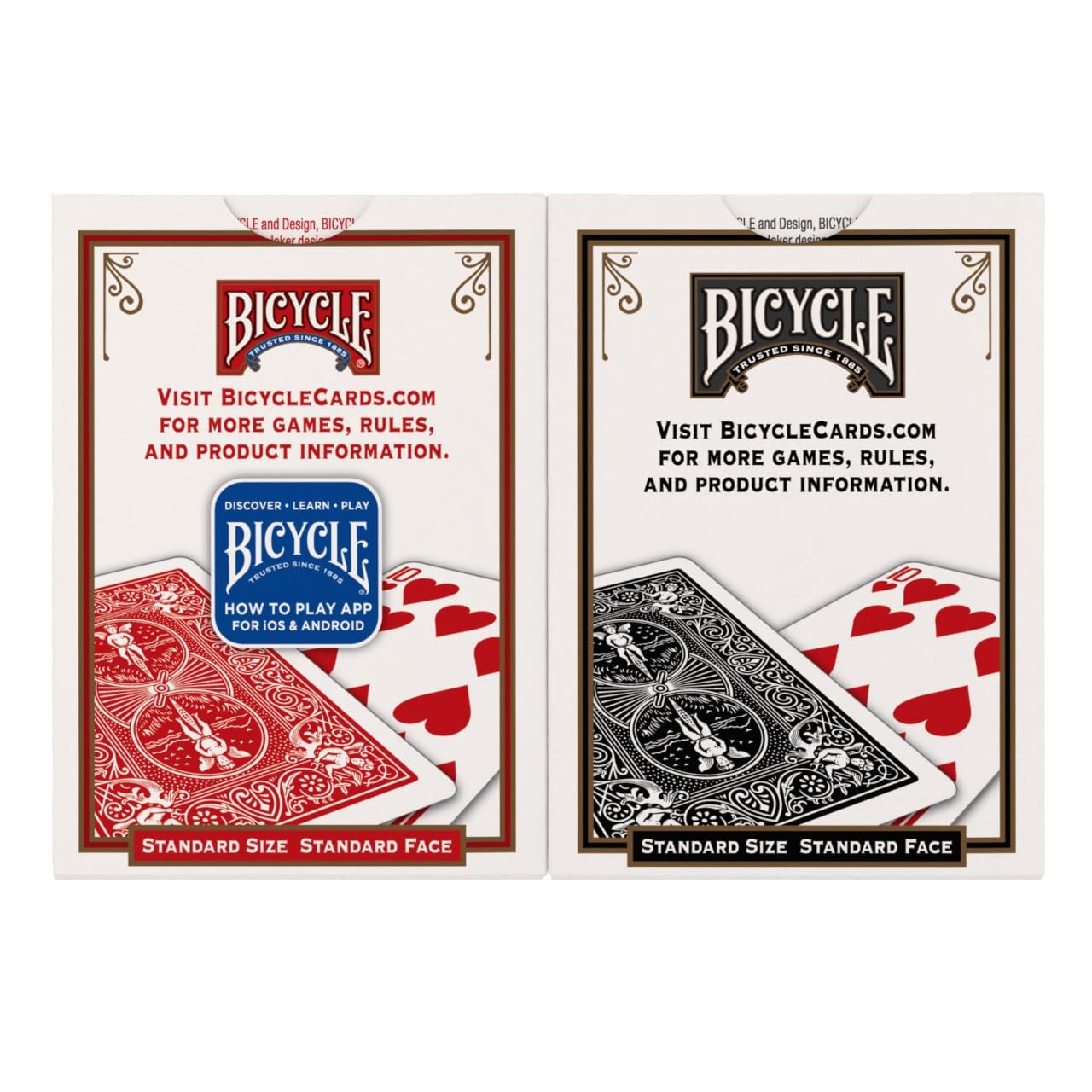 Bicycle Red & Black Standards (2 decks) 4