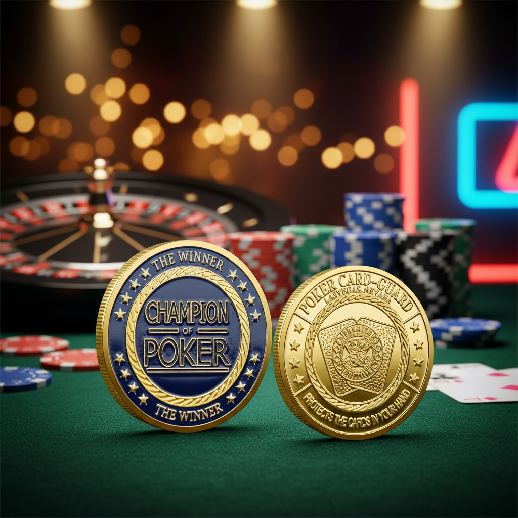 Metal Poker-Themed Metal Coins 4