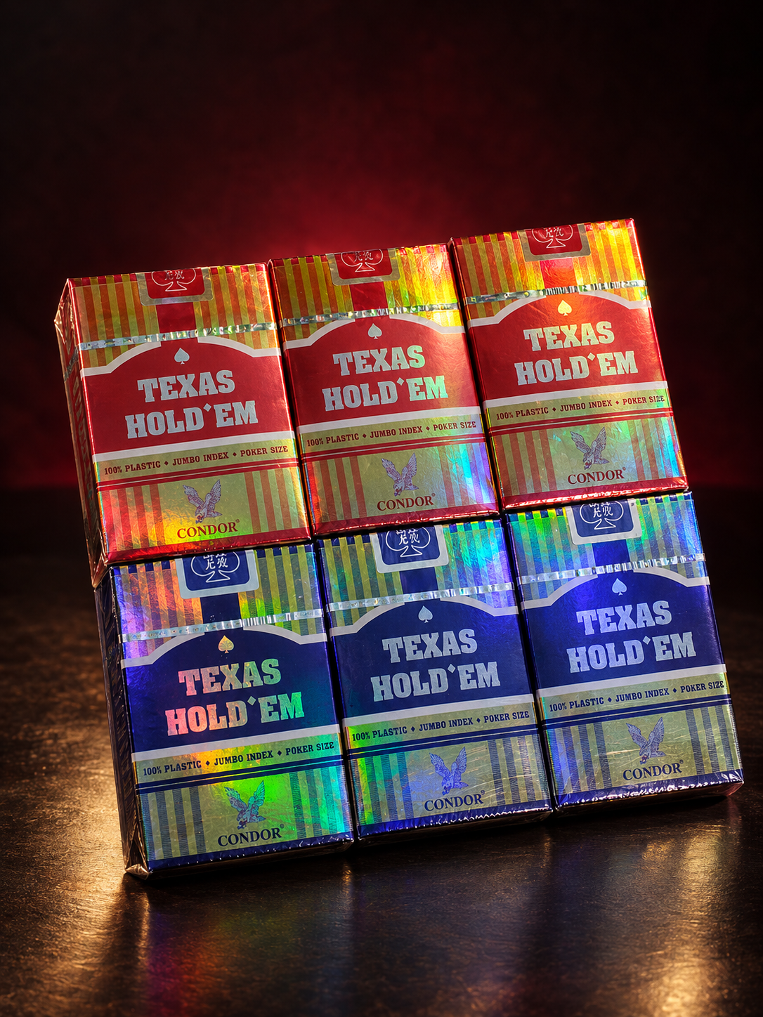 Condor Texas Hold'Em Poker Playing Cards - Image 1
