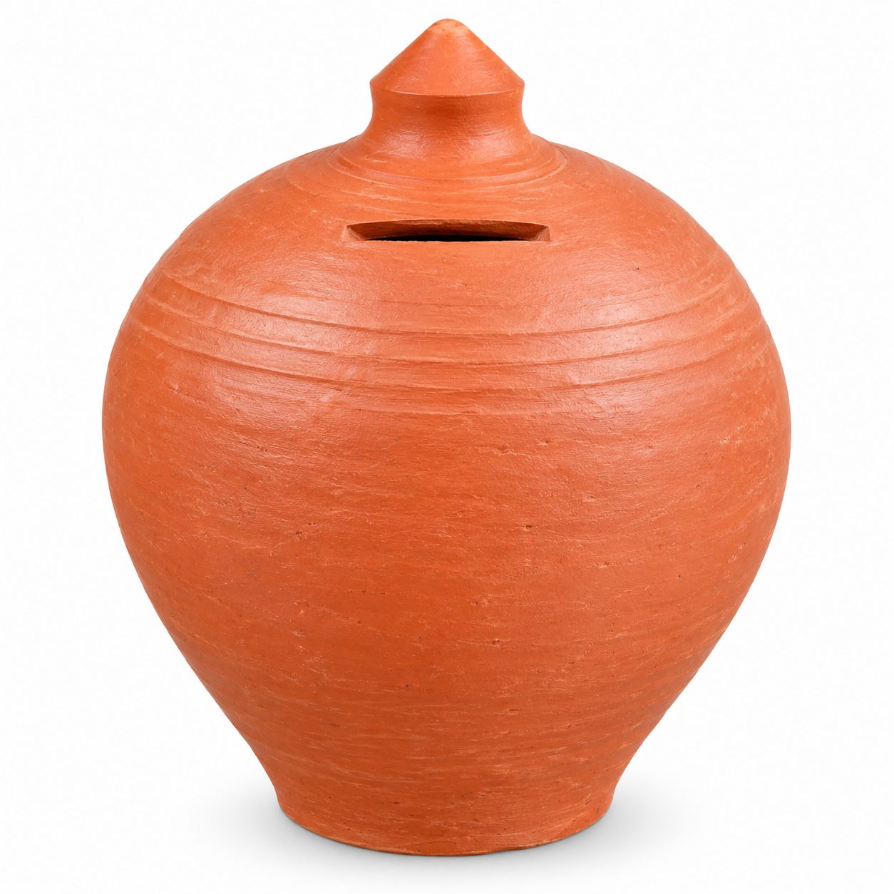 Traditional Terracotta Clay Piggy Bank | Handmade Earthen Money Saving Pot