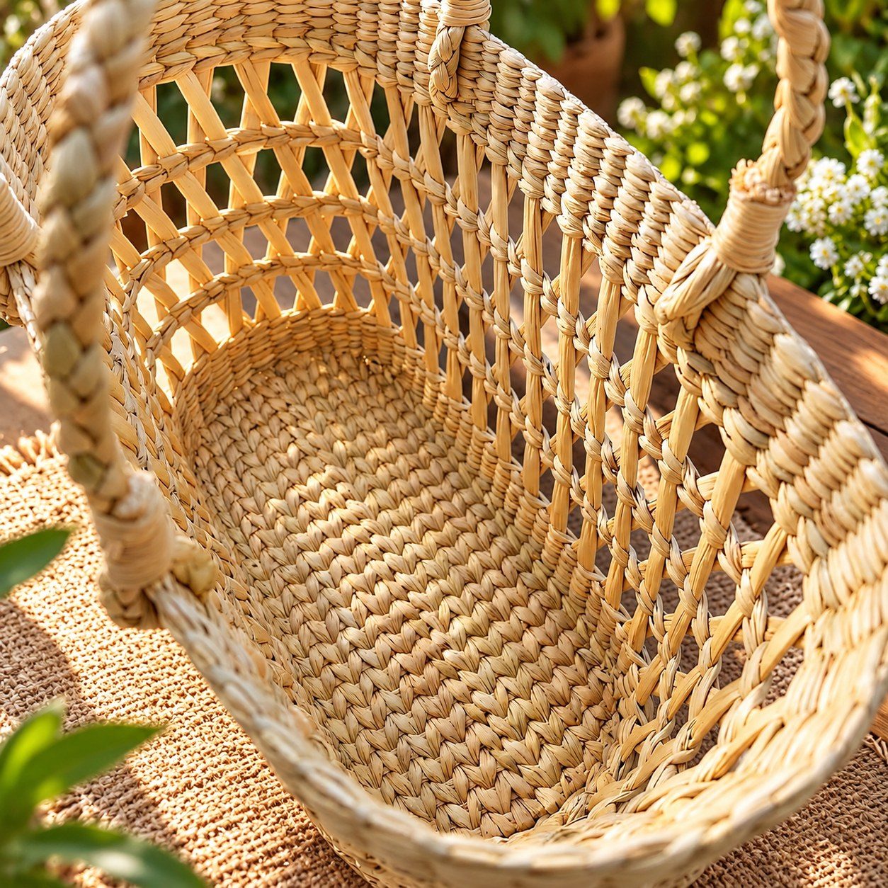 Handwoven Natural Tote Bag 3