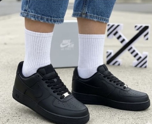 AF1 ALL BLACK SIZE 37-46