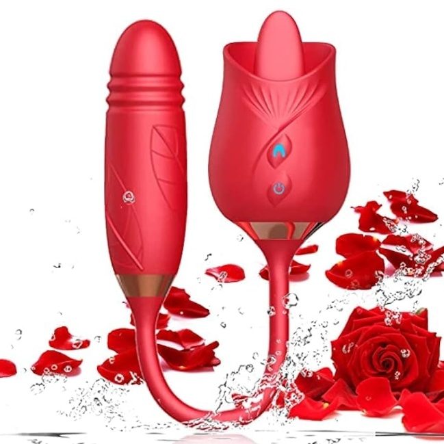 Vibrator licking 