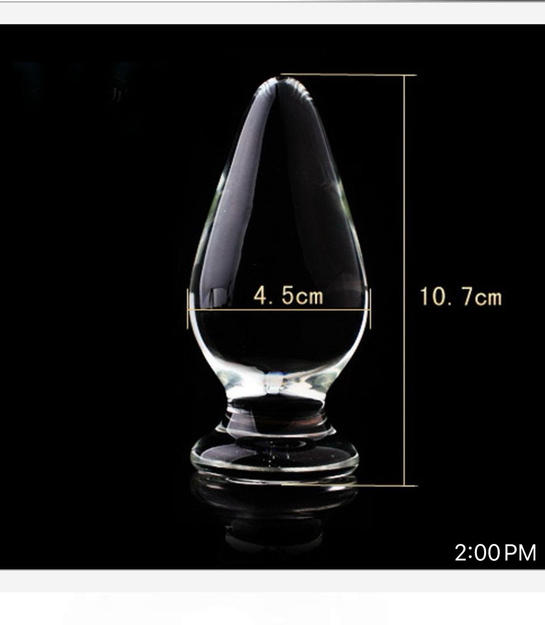 Glass butt plug