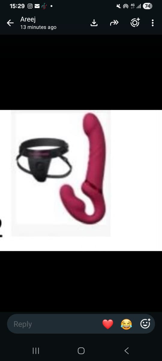 Double penetration dildo with belt