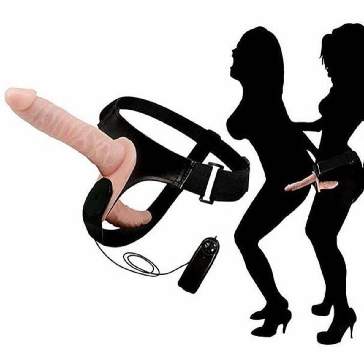 Double dildo with belt 