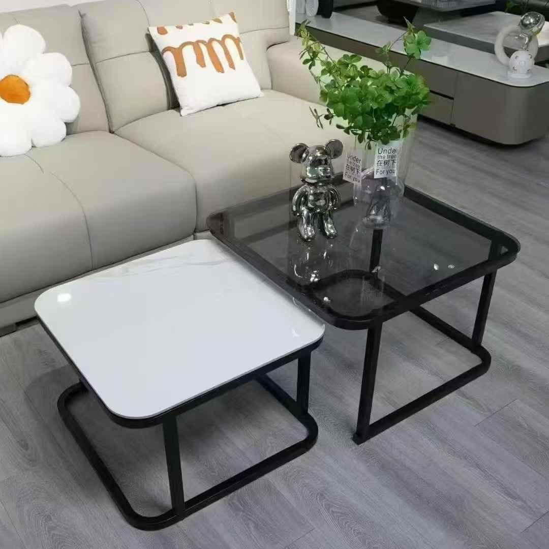 Marble Twin Glass Center Table