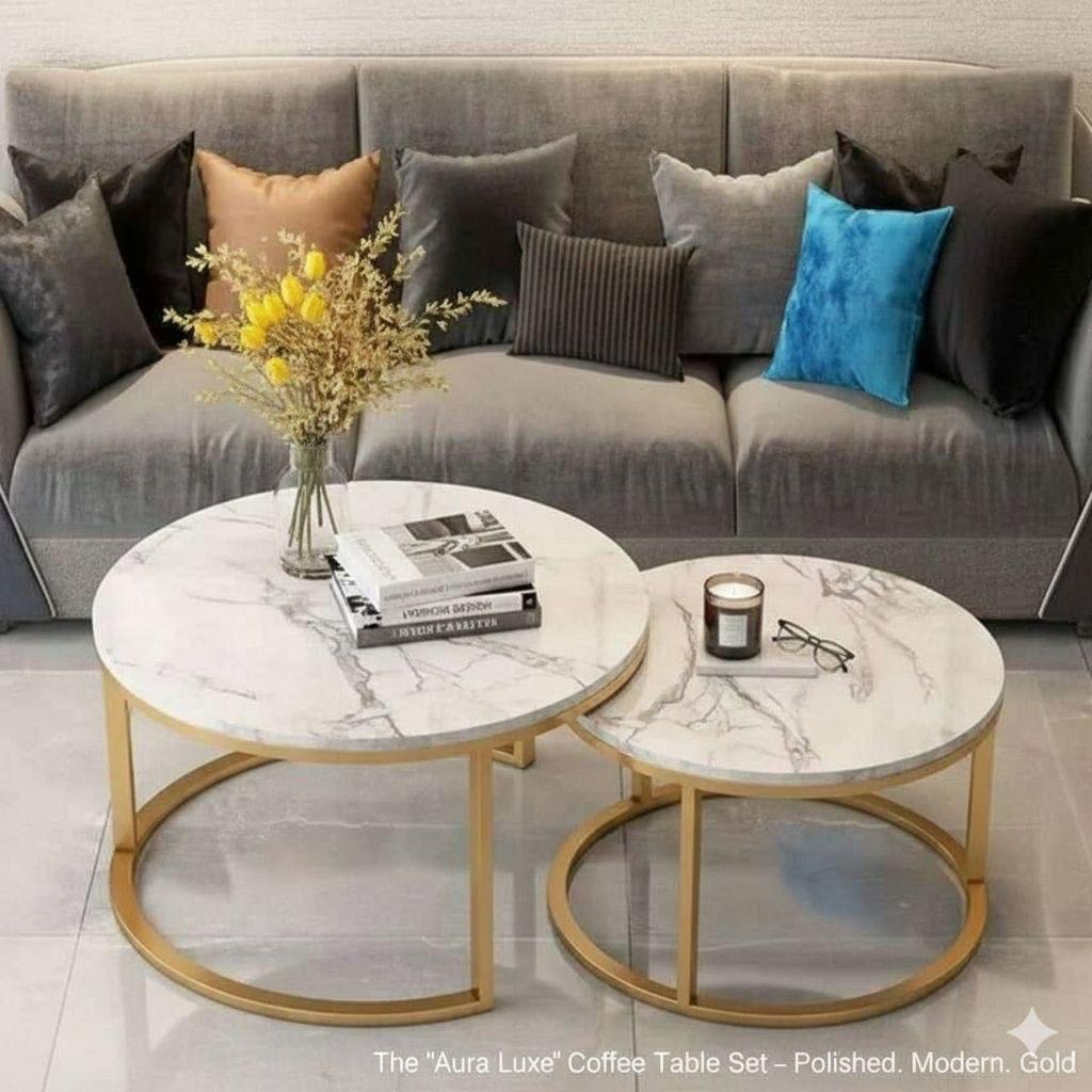 Real Marble Twim Center Table