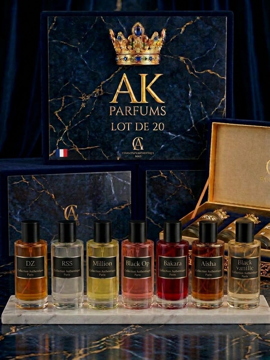 Lot de 20 parfums au choix – 50 ml