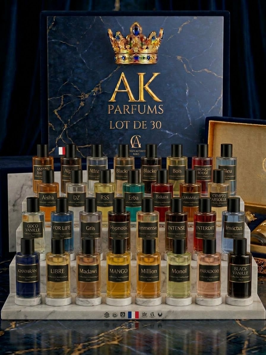Lot de 30 parfums au choix – 50 ml