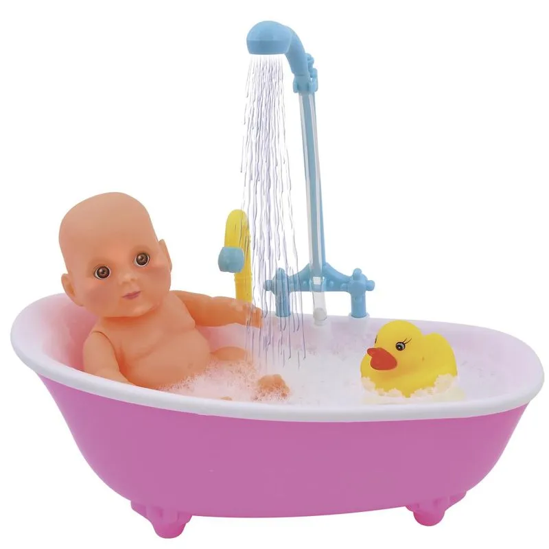 MUÑECA BEBÉ CON BAÑERA