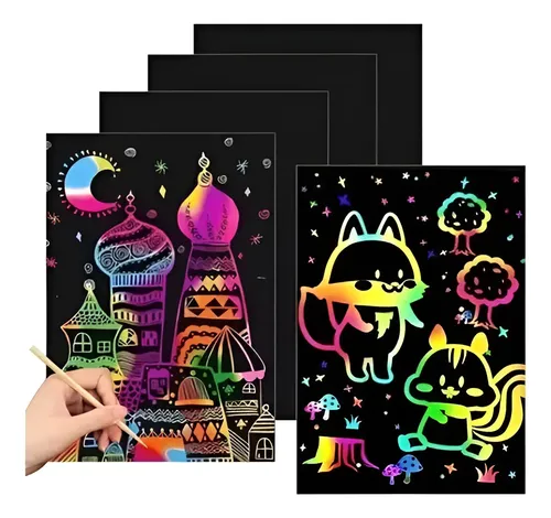 PACK DE 10 LAMINAS SCRATCH MÁGICOS