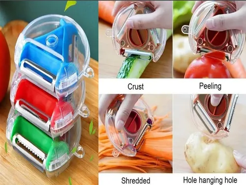 PELADOR DE VERDURAS GIRATORIO 3 EN 1