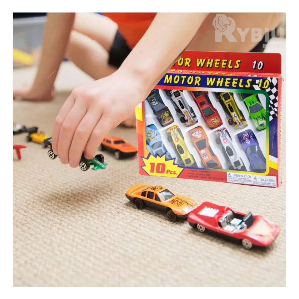 SET DE 10 CARRITOS METALICOS