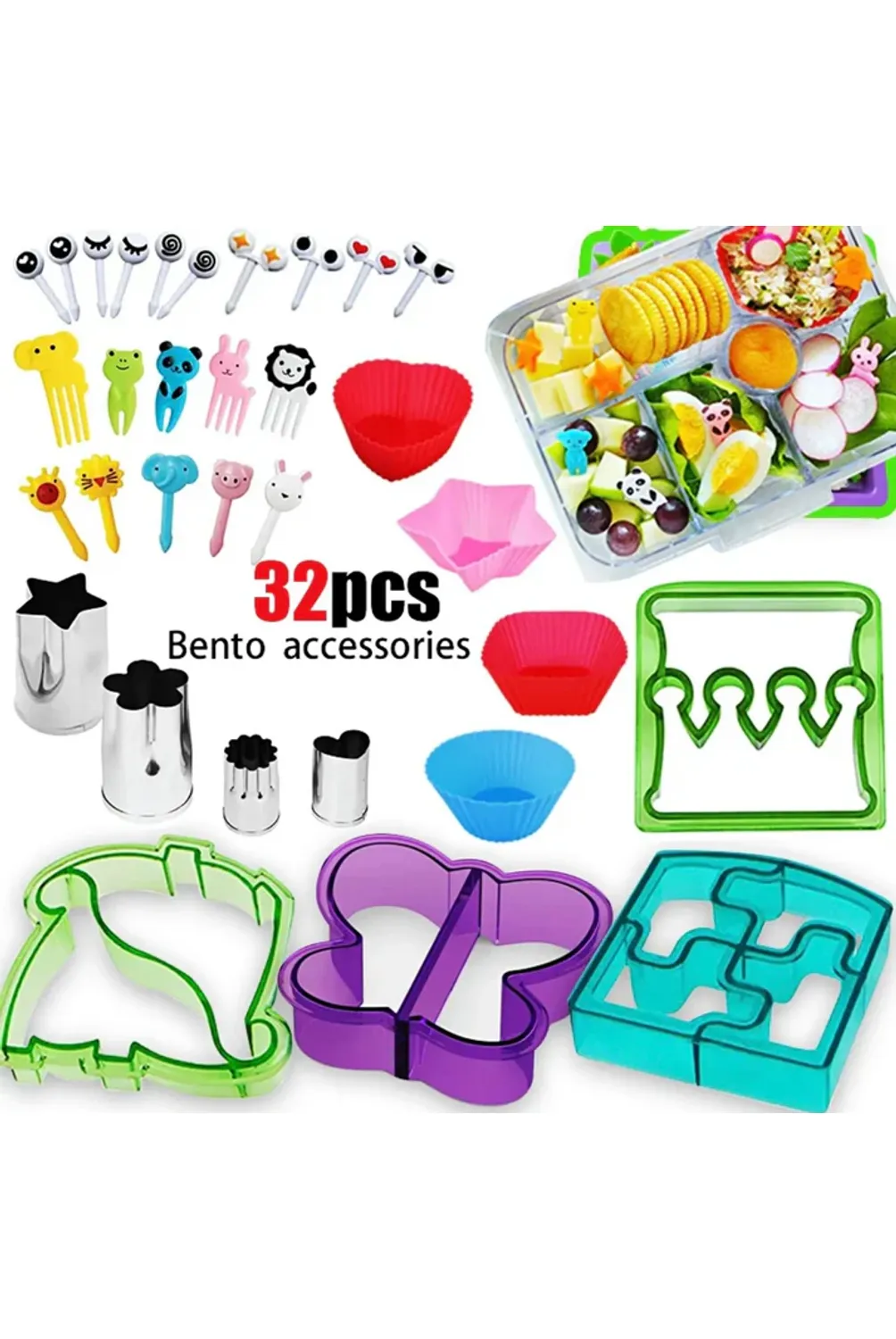 SET LONCHERA DE CORTADORES DECORATIVOS