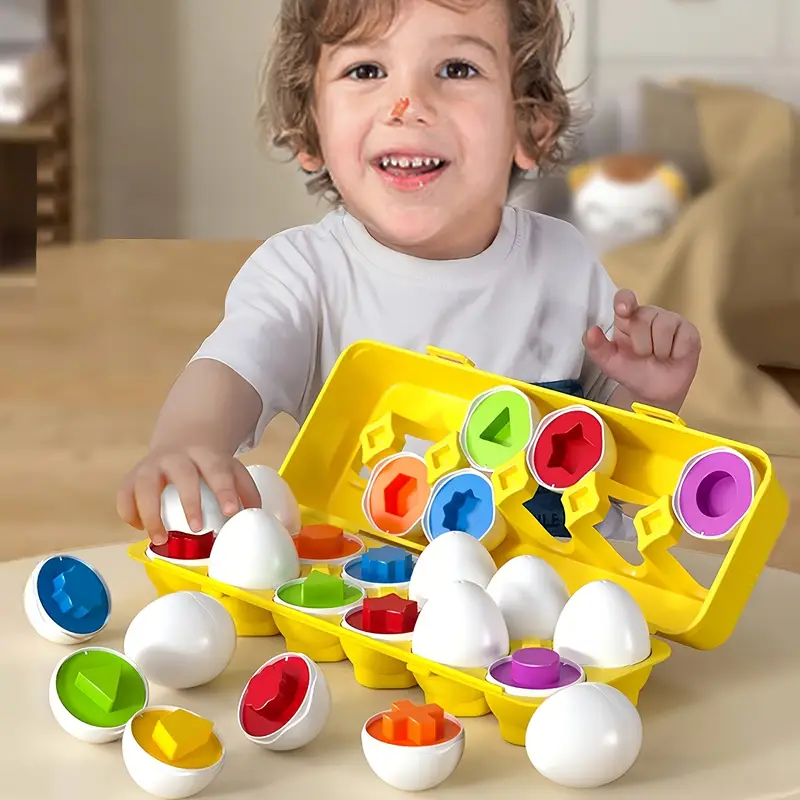  JUEGO MONTESSORI EN FORMA DE HUEVOS