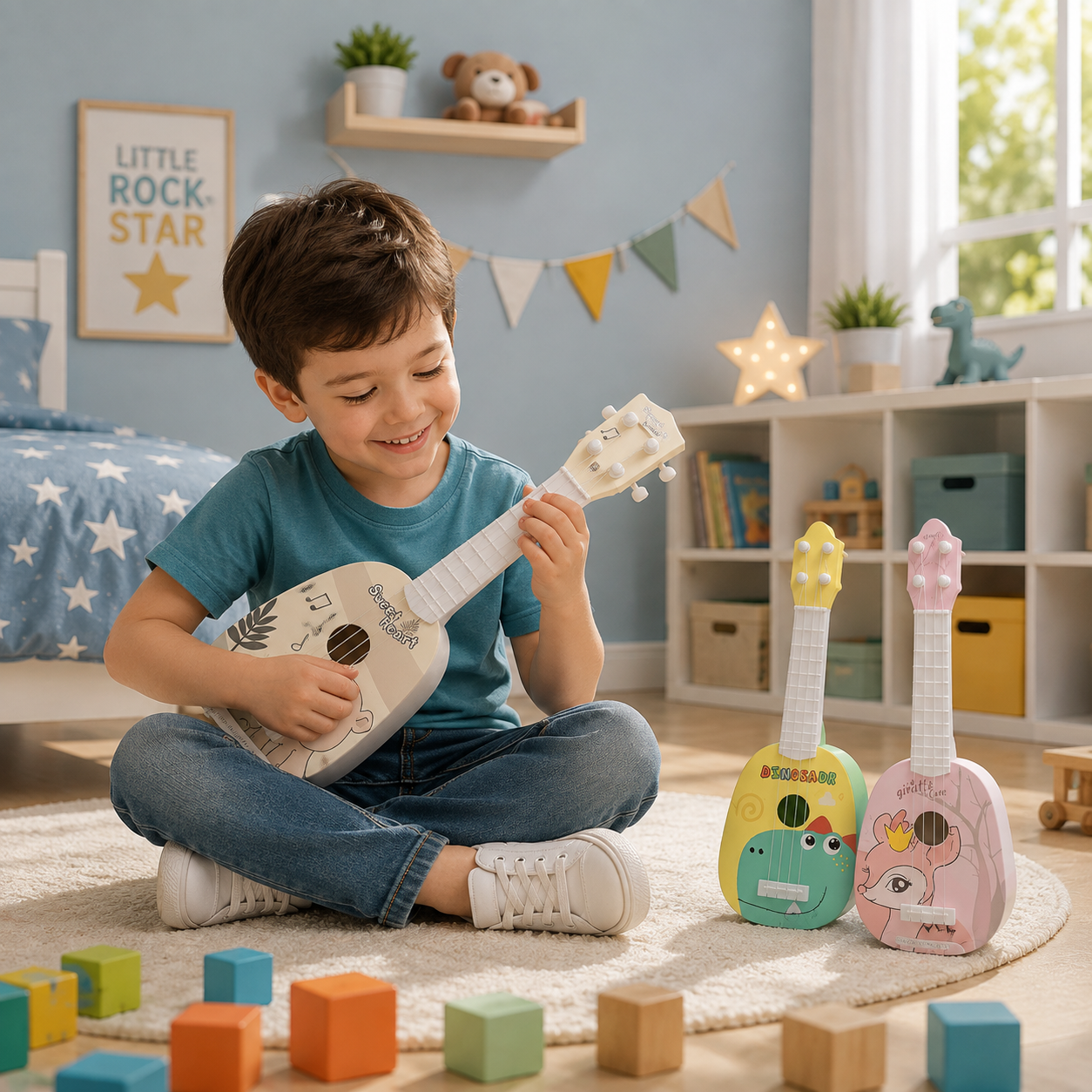 GUITARRA DE JUGUETE KAWAII - 37 CM