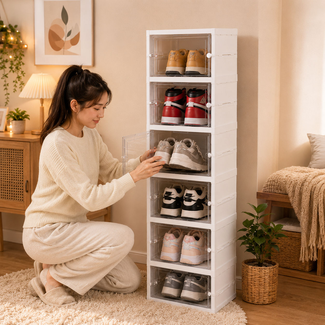 ZAPATERA PLEGABLE DE 6 NIVELES