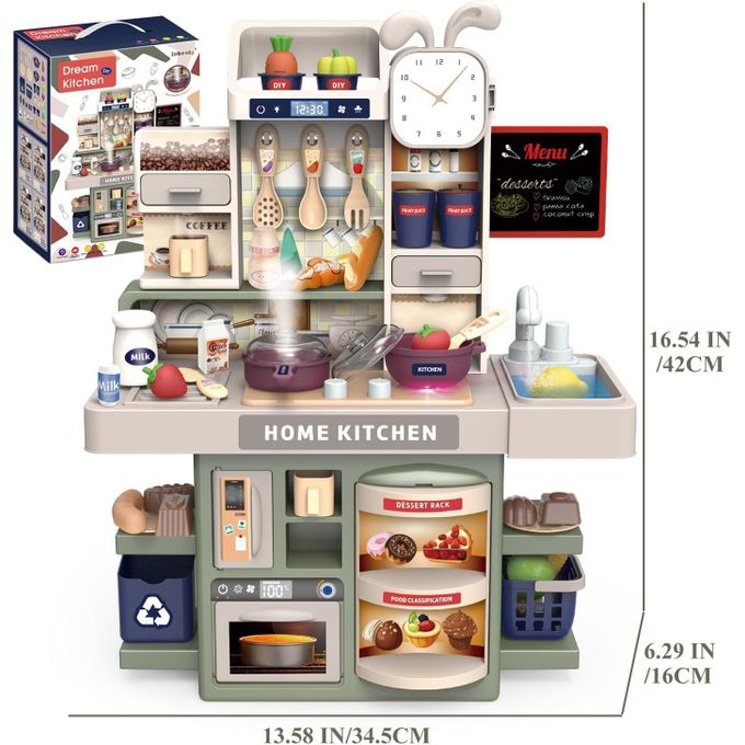 JUEGO DE COCINA CON LUZ, HUMO Y SONIDO REALISTA 2