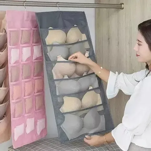 ORGANIZADOR COLGANTE PARA MEDIAS Y BRASIERES