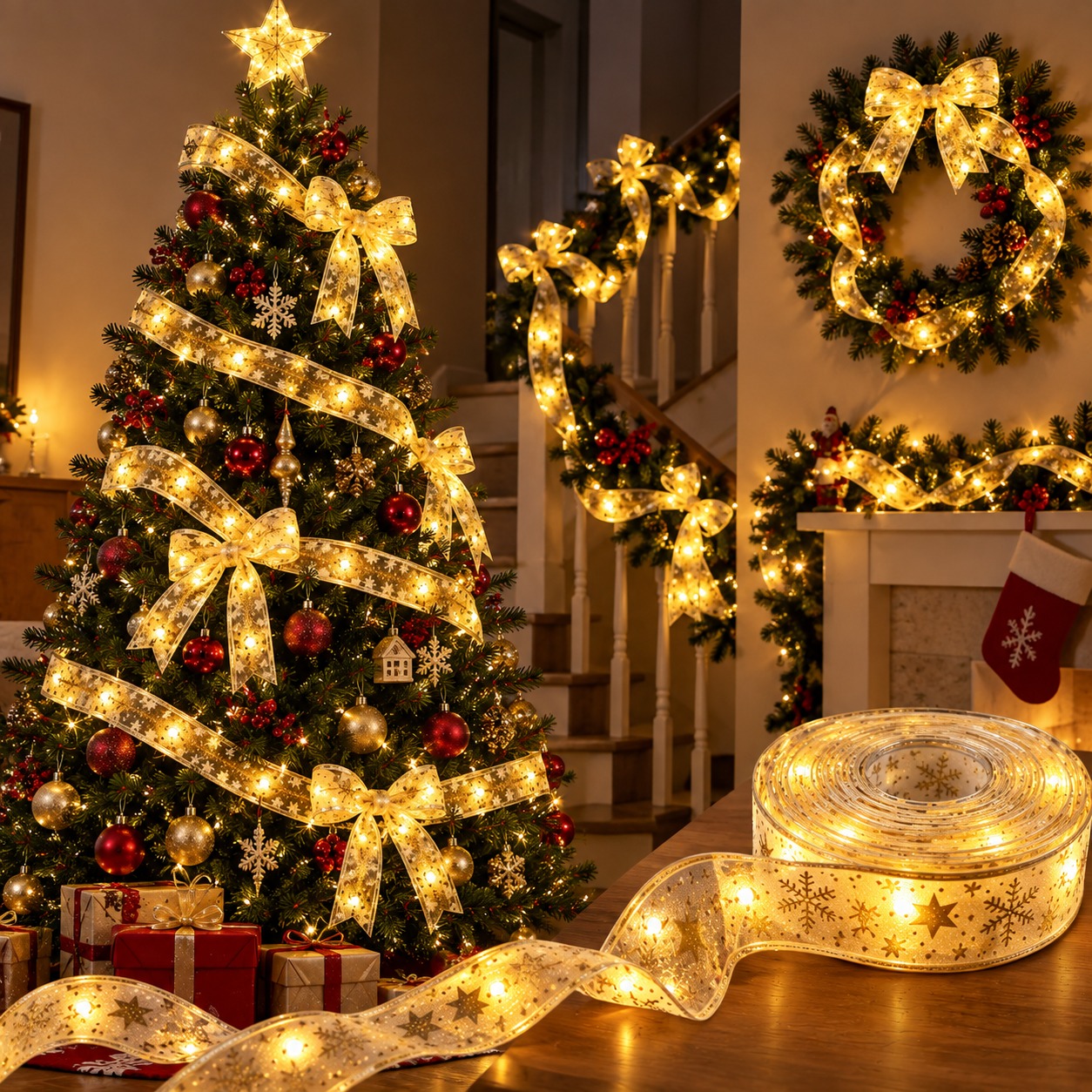 CINTA DE LUZ LED NAVIDEÑA – 4 METROS