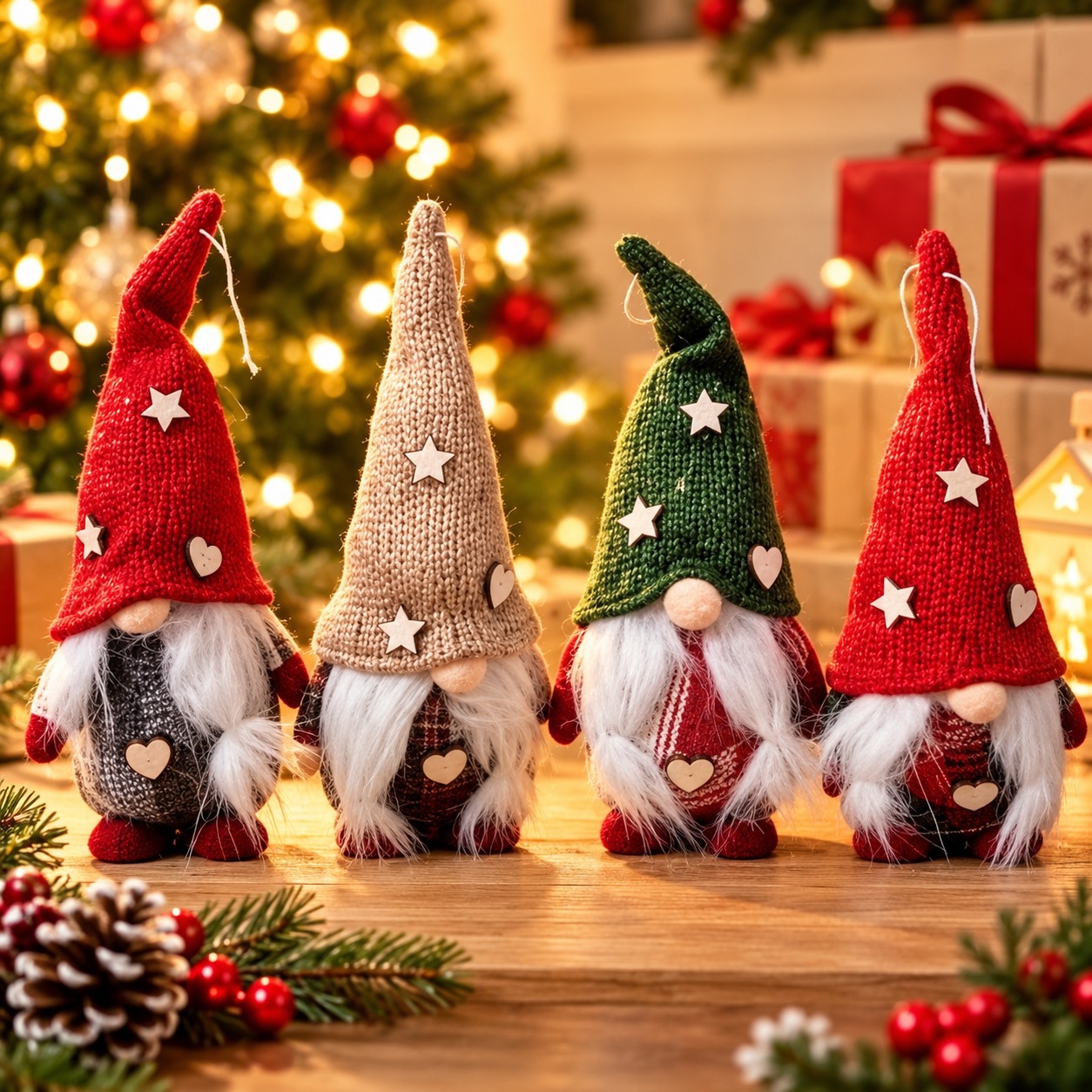 ADORNO GNOMO NAVIDEÑO - 26 CM