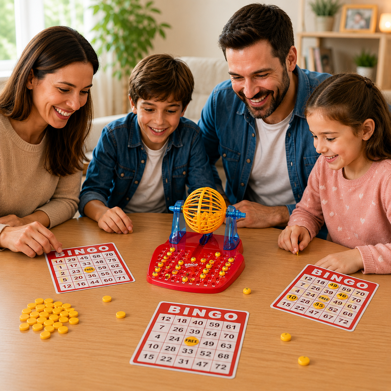 BINGO FAMILIAR + 48 CARTONES