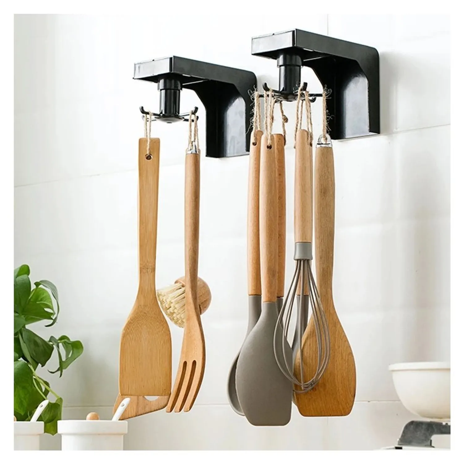 COLGADOR GIRATORIO PARA UTENSILIOS DE COCINA