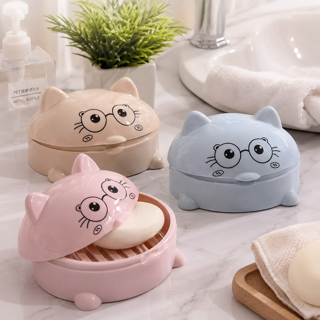 JABONERA GATITO KAWAII