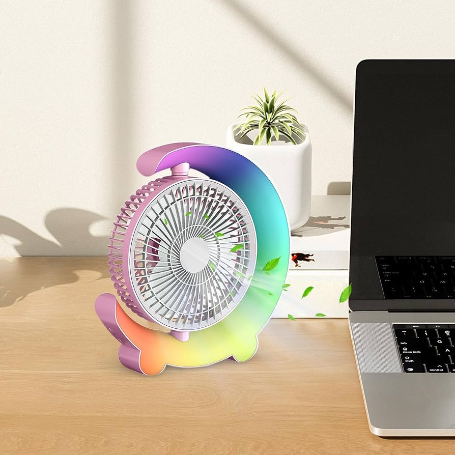 LAMPARA VENTILADOR FUTURISTA