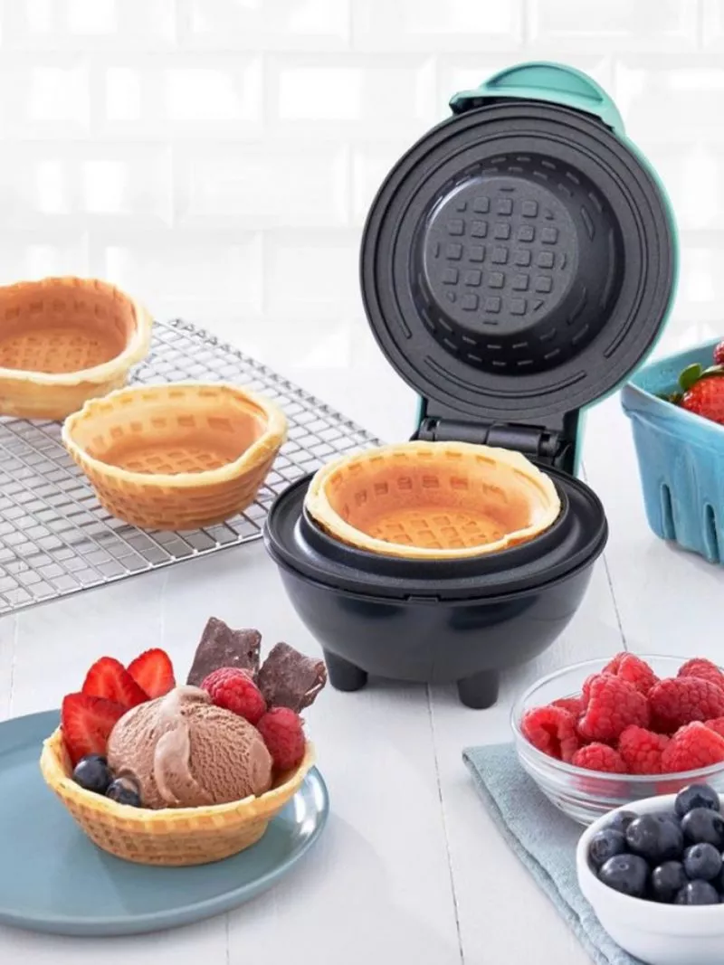 MÁQUINA MINI WAFLERA TIPO BOWL