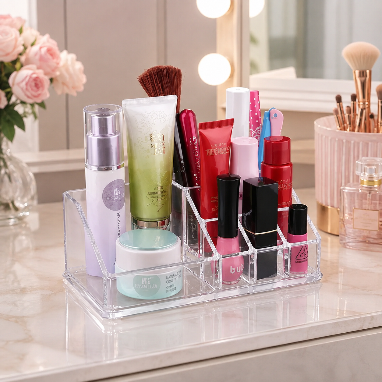 MINI ORGANIZADOR DE COSMÉTICOS ACRÍLICO